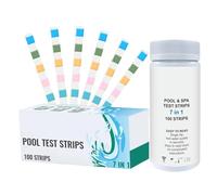 Pool Water Test Strips 100-Piece 7 Way Ph Chlorine Testing