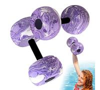 Pool Weights For Water Aerobics - Water Exercise Dumbbells, Float Resistance Workout Gear | 2 Pack Aqua Fitness Tools For Swimming Pool Spa Classes Travel Gym Club Home Leisure Body Sculpting