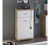 Pool White Gloss Storage Cabinet - 1 Door