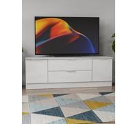 Poole 2 Door 2 Drawer Superwide Tv Unit In White Gloss (Ready Assembled)