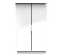 Poole 2 Door Midi Robe In White (Ready Assembled)
