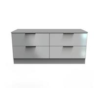 Poole 4 Drawer Bed Box In Uniform Grey & Dusk Grey (Ready Assembled)