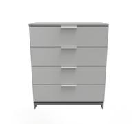 Poole 4 Drawer Chest In Uniform Grey & Dusk Grey (Ready Assembled)