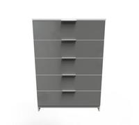 Welcome Orillia 5 Drawer Chest - White & Grey