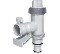 POOLHACKER Plunger Valve Plus with Pool Hose Adapter and Pool Pipe Holder, Pool Replacement Parts Accessories for Above Ground Pool