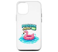 Poolside Mode On Flamingo Float Summer Graphic Case for iPhone 12/12 Pro