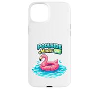Poolside Mode On Flamingo Float Summer Graphic Case for iPhone 15 Plus