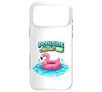 Poolside Mode On Flamingo Float Summer Graphic Case for iPhone 17 Pro Max