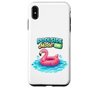 Poolside Mode On Flamingo Float Summer Graphic Case for iPhone XS Max