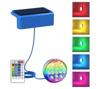 Poolside Solar Light,Swimming Pool Solar Lights with Timer | Magnetic Color Changing Poolside Lighting for Yard Patio Fountain Ponds Hot Tub Decorations Night Party