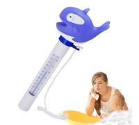 Pooltemperaturanzeige - Schwimmender Wassertemperaturmesser fr Baby & Kinder - Präziser Heißwasser-Thermometer für Pool, Badewanne, & Teich - Wasserdicht & leicht ablesbar