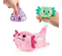 Poop & Axolotl Squishy Toy - Viral-Squishy Fidget Toy, Cute Slow Rising Squishies for Stress Relief, Portable Fidgets Squishy, Surprise Children's Day Gift, Suitable for Adults and Kids (3PCS)