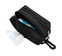 Poop Bag Holder - Clip On Oxford Cloth Divided Waste Dispenser, Dog Training Treat Storage Pouch | Portable Pet Walking Accessory Puppy Small Medium Large Indoor Outdoor Garden Yard Usage
