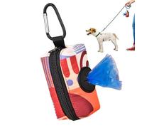 Poop Bag Holders Leashes - Dog Poop Bags Graphic Print, Poop Bag Dispenser | Time-Saving Solution, Dog Waste Bags Traveling, Outdoor Hiking Camping Cats Dogs Strong Practical