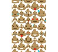 Poop Emoji: Funny Dot Grid Journal Notebook - 100 blank dotted 6 x 9 in pages - Great poop emoji gift