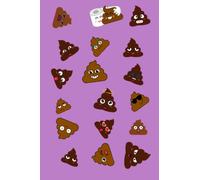 Poop emoji notes: 6”x9” with 120 pages | Funny notebook and journal | Meme | School and University