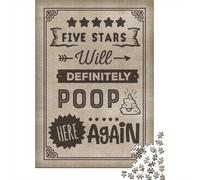 Poop Here Again 1000 Piece Jigsaw Puzzle for Adults, 38x26cm/1000pcs, Relaxing Screen-Free Hobby, Evening Leisure And Puzzle Lovers