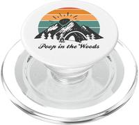 Poop In The Woods Camping PopSockets PopGrip for MagSafe