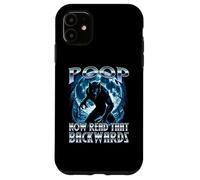 Poop Now Read It backwards Alpha Wolf Meme Brainrot Fart Gag Case for iPhone 11
