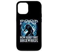 Poop Now Read It backwards Alpha Wolf Meme Brainrot Fart Gag Case for iPhone 12/12 Pro