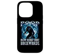 Poop Now Read It backwards Alpha Wolf Meme Brainrot Fart Gag Case for iPhone 14 Pro