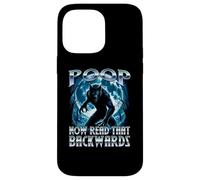 Poop Now Read It backwards Alpha Wolf Meme Brainrot Fart Gag Case for iPhone 14 Pro Max