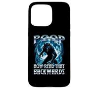Poop Now Read It backwards Alpha Wolf Meme Brainrot Fart Gag Case for iPhone 15 Pro Max