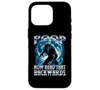 Poop Now Read It backwards Alpha Wolf Meme Brainrot Fart Gag Case for iPhone 16 Pro