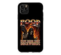 POOP NOW READ IT BACKWARDS Badass Hard Skeleton Meme Fart Case for iPhone 11 Pro Max