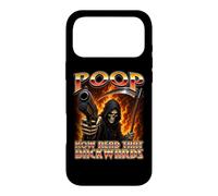 POOP NOW READ IT BACKWARDS Badass Hard Skeleton Meme Fart Case for iPhone 17 Pro Max