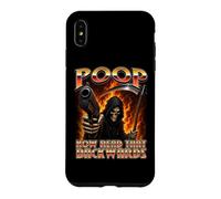 POOP NOW READ IT BACKWARDS Badass Hard Skeleton Meme Fart Case for iPhone XS Max