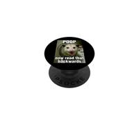 POOP Now Read It Backwards Meme Brainrot Fart Possum Meme PopSockets Adhesive PopGrip