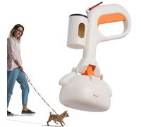 Poop Scooper - 5.51 x 9.45 inches, Portable Poop Grabber for Pets, Strong Bag Hook Attachment, Yard Cleaning, Horse Stutches, Rabbit Cages, Puppy Training, Park Visits, Daily Walks, Cat