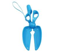 Poop Scooper - Non Slip Dustpan with Drawstring | Portable Dog Poop Grabber, Scissor Shaped Waste Collector for Trash Small Medium Large Patio Al