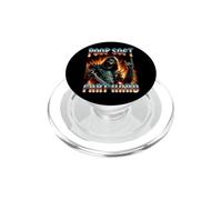 Poop Soft Fart Hard Edgy Skeleton Heavy Metal I Poop A Lot PopSockets PopGrip for MagSafe