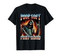 Poop Soft Fart Hard Edgy Skeleton Heavy Metal I Poop A Lot Value Graphic T-Shirt