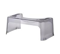 Poop Stool,Transparent Squatting Toilet Step Non-Slip Bathroom for Better Sitting Posture,Proper for Healthier Results(Gray)