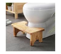 Poop Stool,Wooden Stable Squatting Toilet Step Pooping,Aligns Colon for Complete Bowel Movement,Anti-Slip Bathroom Foot(Wood)
