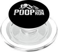 POOP Then Run Trail Running Humor PopSockets PopGrip for MagSafe