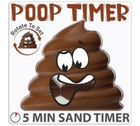 Poop Timer Funny Gifts for Guys Who Spend Serious Time in The Bathroom, Gag Gifts for Dad, Husband, Brother, Boyfriend