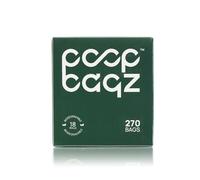 Poopbagz™ Premium Dog Poo Bags, Extra Strong, Thick and Leak Proof Waste Bag Rolls For Dogs, Unscented, 18 Rolls/270 Bags.