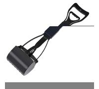 Pooper Scooper - Dog Waste Tool, Pet Poop Picker, 23.6x4.7x5.3inch Yard Lawn Cleanup Equipment | Durable Long Handle Poop Grabber, Easy Pull Waste Removal, Single Steps Simple Assembly for Grass