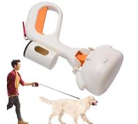 Pooper Scooper For Dogs - Waste Pick-Up Tool For Pets| Outdoor Pet Toilet Clip, Easy-to-Clean Feces Scooper With Built-in Garbage Bag & Hook, Home & Park Use