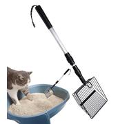 Pooper Scooper - Long Grip Shovel, Chicken Waste Tools, Durable Pet Picker | Retractable Fine Mesh Grip Design, Easy Movement Clearance System Outdoor Farmery Backyard For The Sch