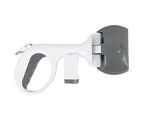 Pooper Scooper Long Handle Portable Pet Poop Scooper for Large and Small Dogs,High Strength Material and Durable Spring,Great for Lawns, Grass (Gris)