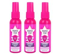 Pooper Star Air Freshener 60ml x 3units | Fruity Flush & Citrus Splash Fragrance Toilet Bowl Spray