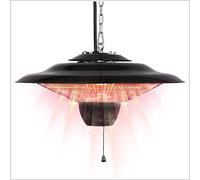 POOPFIY Electric Hanging Heater, 2500W Stainless Steel Outdoor suspension heater Commercial Umbrella-shape Heater Hanging Restaurant Cafe Hotel Office