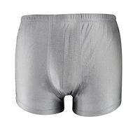 POOPFIY MF/RF Shielding Men Women's Underwear, Boxer Briefs, 100% Silver Fiber, 5G, 4G,WiFi, Cell, Bluetooth, RFID, EMF Radiation Shielding,men,XXL