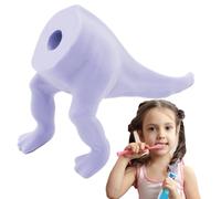 Pooping Dinosaur Toothpaste Squeezer - Food Grade Silicone 58x45x31mm | Automatic Closing Poop Toothpaste | Toothpaeste Topper | Fun Dispenser For Kids Bathroom Routines Toothpastes Control Travel And