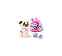 Pooping Puppies by ZURU, Pug, Real Pet Dog Puppy, Play Soft Toy, Developmental Nurturing Plush, Color Change Unboxing, Interactive Electronic Pet